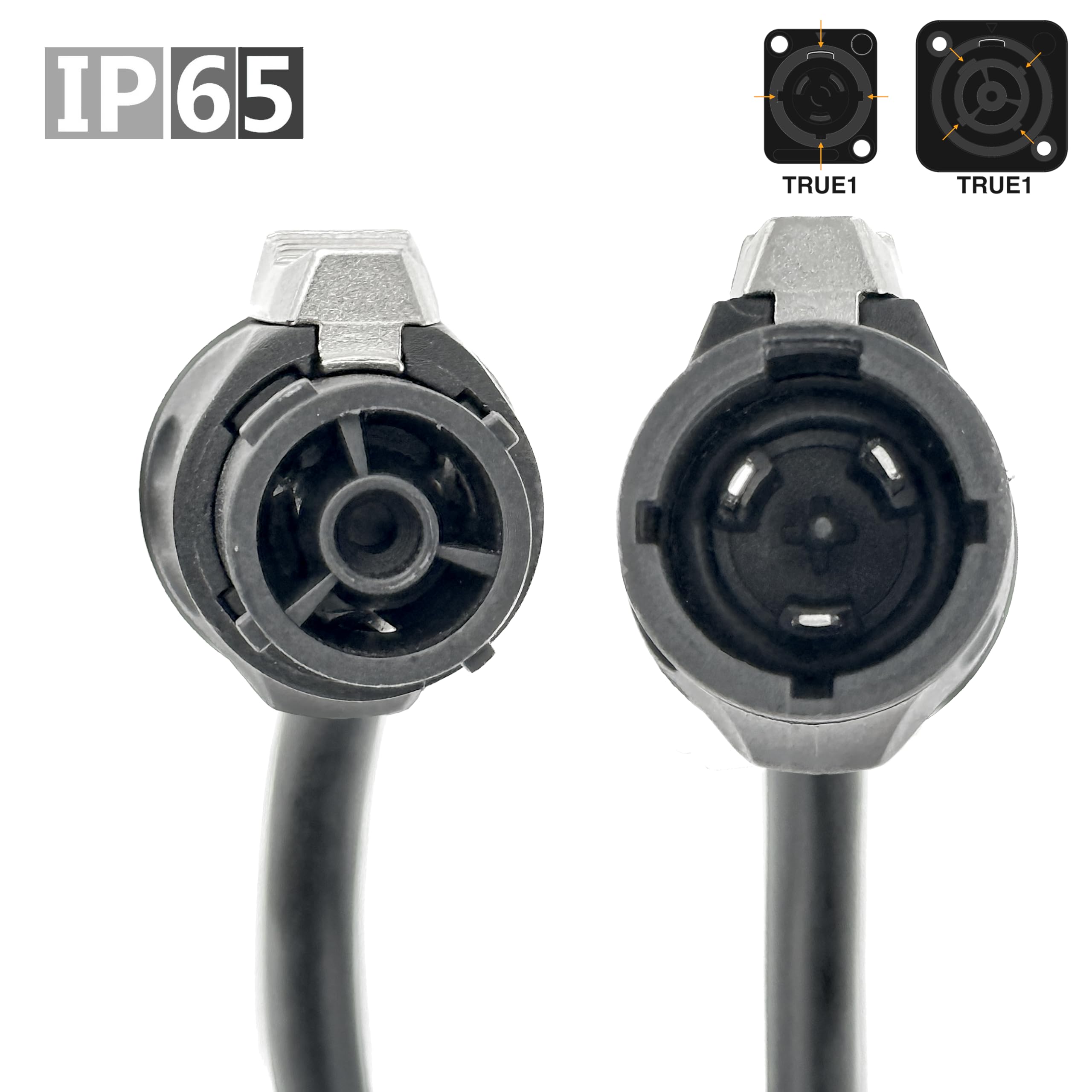 Amazon.com: True1 Male to Female Jumper, Locking Mains Power Cable